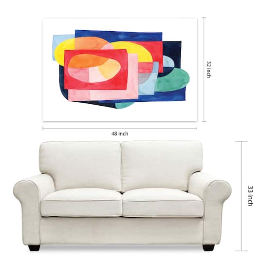 Empire Art Direct 32" x 48" Launder II Frameless Free Floating Tempered Glass Wall Art